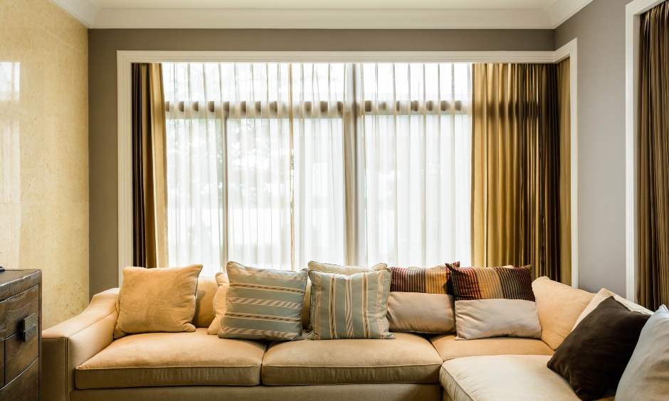 living room curtain design